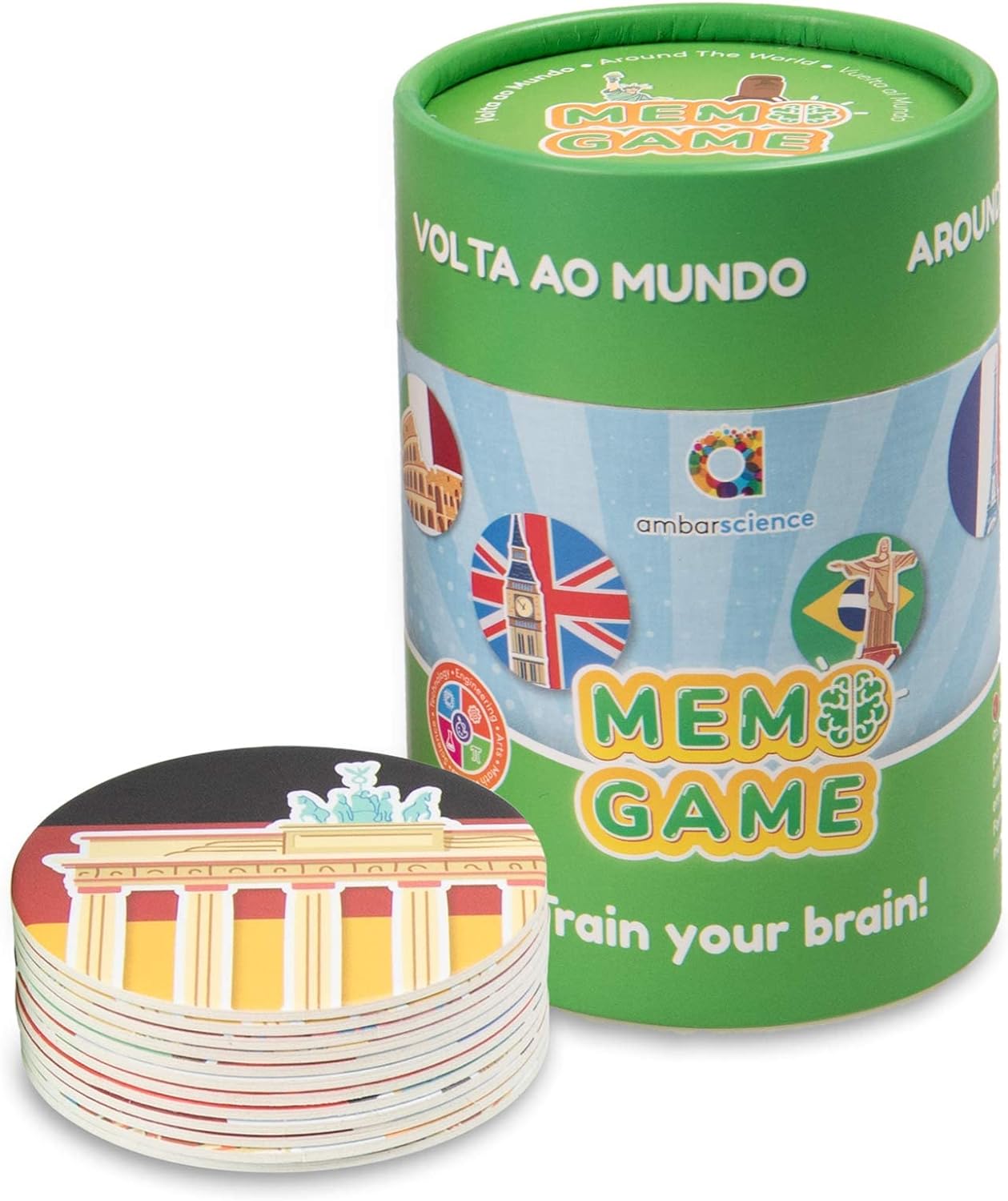 ambarscience Memo Games Vuelta ao Mundo - Juego de