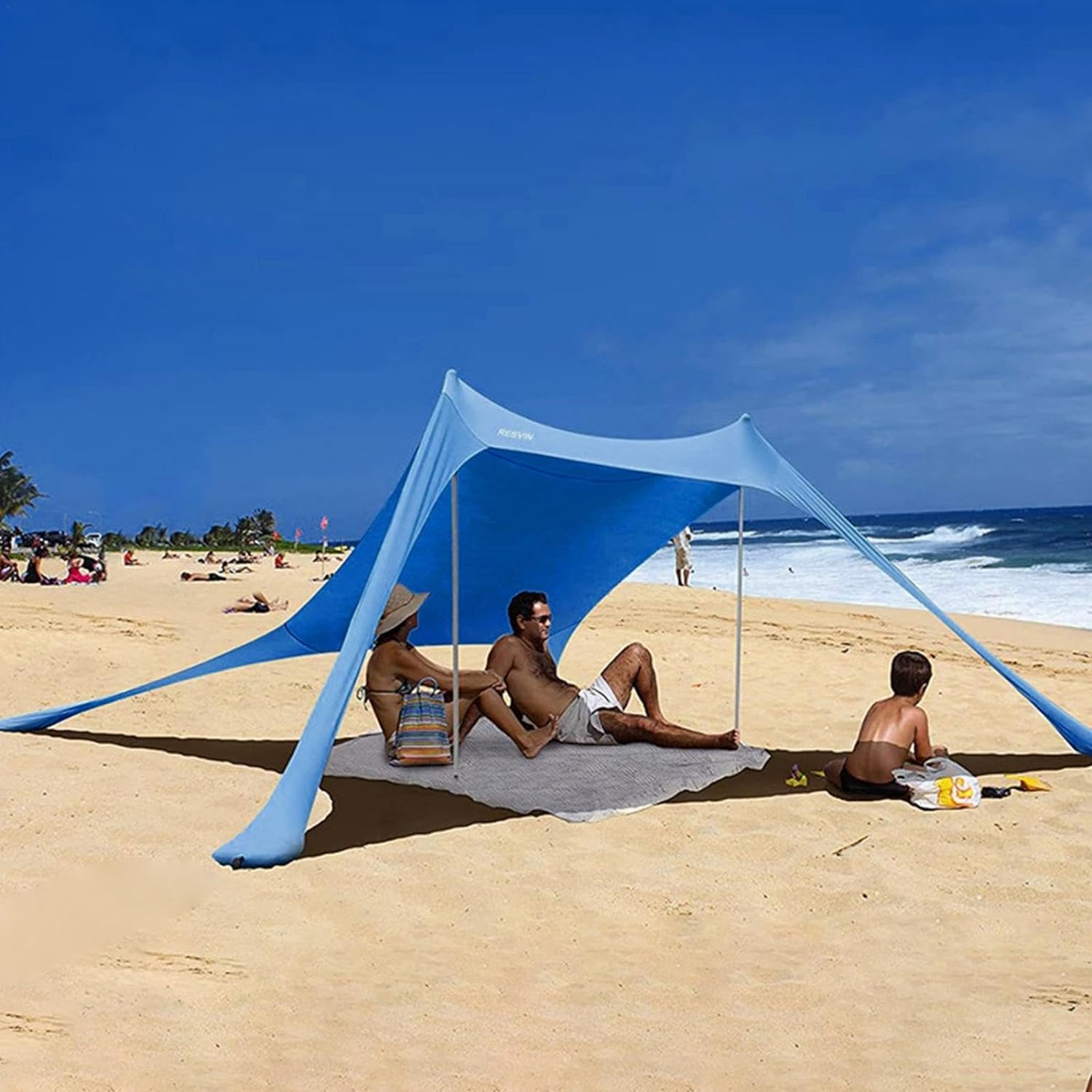 Toldo De Playa, Playa Familiar Plegable, UPF50