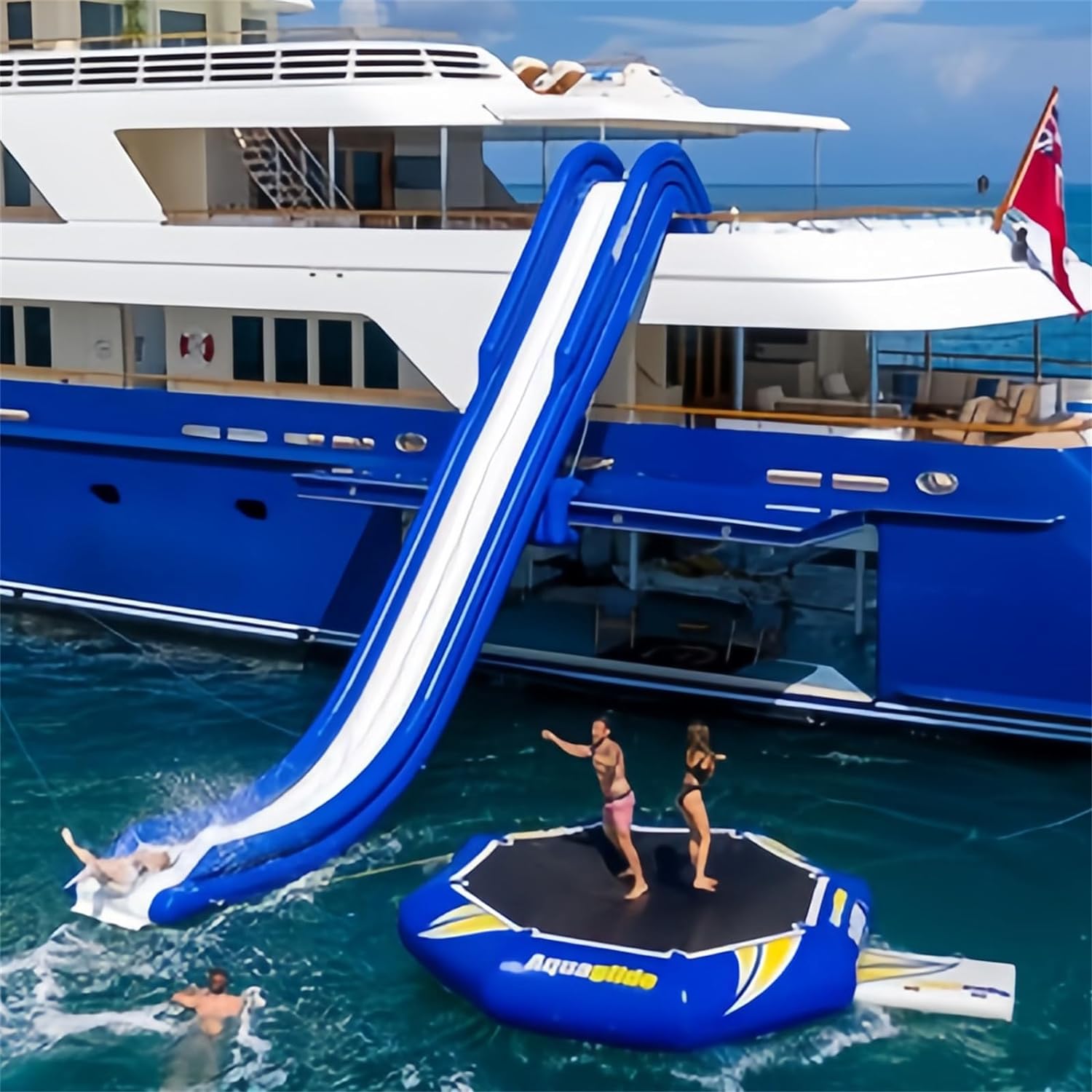 Gueploer Gran Parque acuático Inflable en Alta