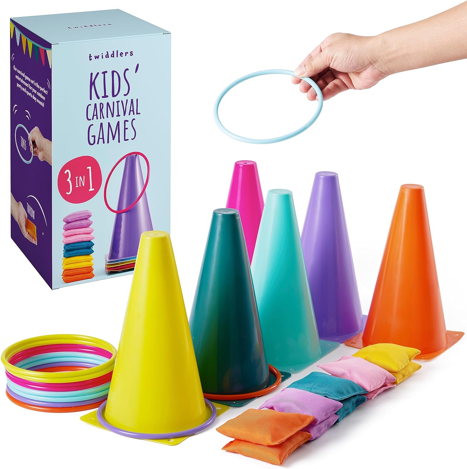 THE TWIDDLERS Juegos 3 en 1 de Carnaval al Aire