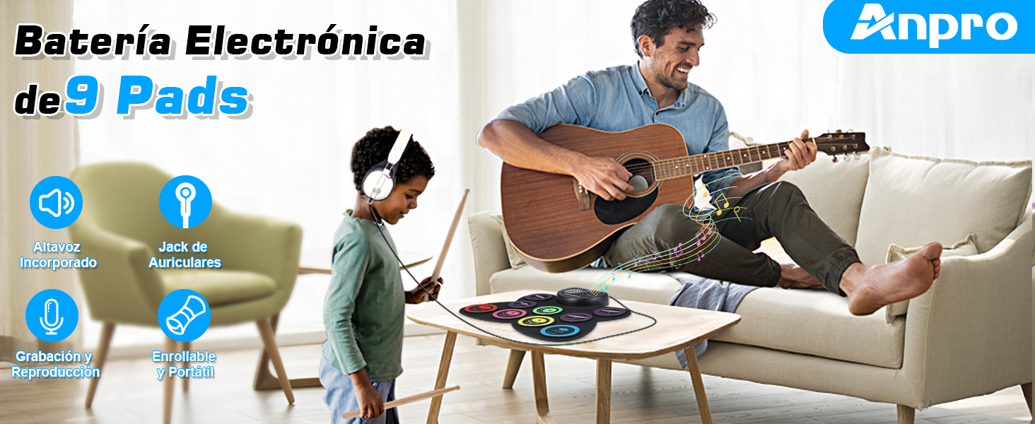 Anpro Bateria Electrónica