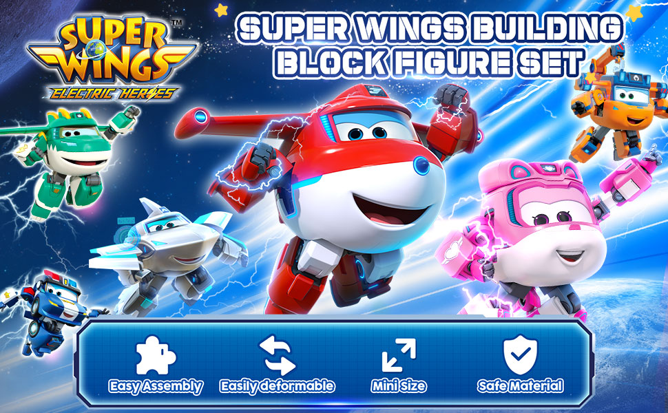 Super Wings Juguetes Transformer 2 en 1